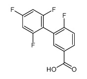 4-fluoro-3-(2,4,6-trifluorophenyl)benzoic acid结构式