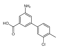 3-amino-5-(3-chloro-4-methylphenyl)benzoic acid结构式