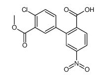 2-(4-chloro-3-methoxycarbonylphenyl)-4-nitrobenzoic acid Structure