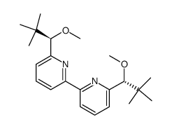 (R,R)-6,6'-bis-(1-methoxy-2,2-dimethylpropyl)-2,2'-bipyridine Structure
