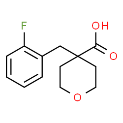 4-[(2-Fluorophenyl)methyl]oxane-4-carboxylic acid Structure