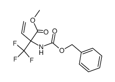 2-benzyloxycarbonylamino-2-trifluoromethylbut-3-enoic acid methyl ester结构式