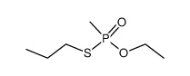 Methylphosphonothioic acid O-ethyl S-propyl ester Structure