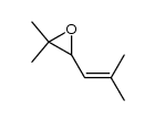 2,2-dimethyl-3-(2,2-dimethyl-vinyl)-oxirane结构式