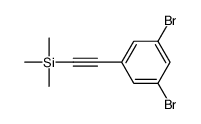 2-(3,5-dibromophenyl)ethynyl-trimethylsilane Structure