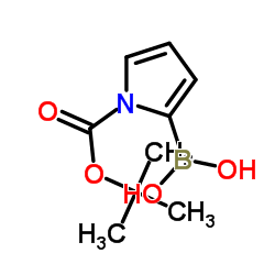 1-Boc-吡咯-2-硼酸结构式