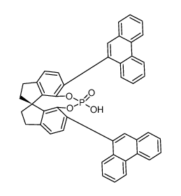 (11aR)-10111213-Tetrahydro-5-hydroxy-37-di-9-phenanthrenyl-5-oxide-diindeno[71-de:1'7'-fg][132]dioxaphosphocin结构式