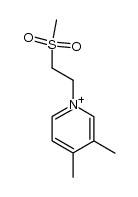 3,4-dimethyl-1-(2-(methylsulfonyl)ethyl)pyridin-1-ium Structure