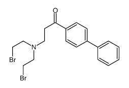 4-(3'-di(2-bromoethyl)aminopropionyl)biphenyl Structure