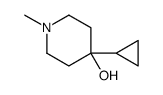 4-cyclopropyl-1-methylpiperidin-4-ol结构式