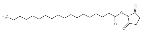 N-羟基琥珀酰亚胺硬酯酸酯结构式