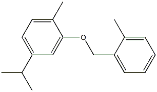 1-methyl-2-[(2-methylphenyl)methoxy]-4-(propan-2-yl)benzene Structure