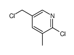 2-chloro-5-(chloromethyl)-3-methylpyridine Structure
