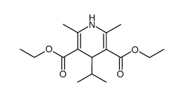 2,6-Dimethyl-4-isopropyl-1,4-dihydro-3,5-pyridinedicarboxylic acid diethyl ester结构式
