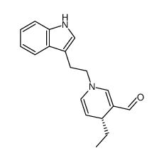 (R)-1-(2-(1H-indol-3-yl)ethyl)-4-ethyl-1,4-dihydropyridine-3-carbaldehyde Structure