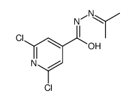 2,6-dichloro-N-(propan-2-ylideneamino)pyridine-4-carboxamide Structure
