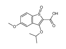 5-methoxy-3-(1-methylethoxy)benzo(b)thiophene-2-carboxylic acid结构式