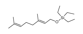 {[(2E)-3.7-dimethyl-2,6-octadien-1-yl]oxy}(triethyl)silane结构式