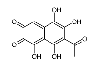 3-Acetyl-2,5,6,7-tetrahydroxy-1,4-naphthoquinone structure