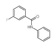 N-苯基-3-氟苯甲酰胺结构式