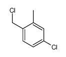 4-chloro-1-(chloromethyl)-2-methylbenzene structure