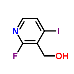 2-氟-4-碘-3-羟甲基吡啶结构式