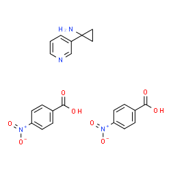 1-(吡啶-3-基)环丙胺双(4-硝基苯甲酸酯)结构式