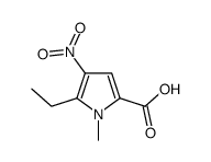 1H-Pyrrole-2-carboxylicacid,5-ethyl-1-methyl-4-nitro-(9CI)结构式