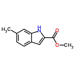 6-甲基-1H-吲哚-2-羧酸甲酯结构式