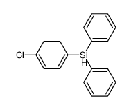 (p-chlorophenyl)diphenylsilane结构式