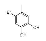 1,2-Benzenediol, 4-bromo-5-methyl- (9CI) Structure