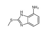 (9ci)-2-(甲基硫代)-1H-苯并咪唑-4-胺结构式