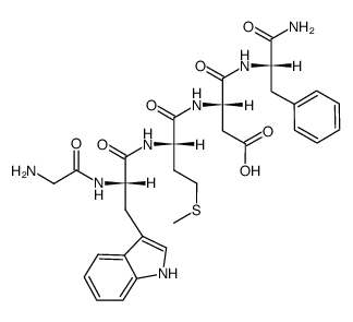 H-Gly-Trp-Met-Asp-Phe-NH2结构式