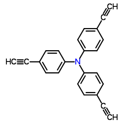 Tris-(4-ethynyl-phenyl)-amine Structure