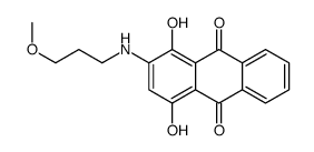 1,4-dihydroxy-2-[(3-methoxypropyl)amino]anthraquinone Structure
