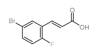 5-Bromo-2-fluoroCinnamicacid Structure