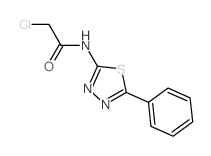 2-Chloro-N-(5-phenyl-1,3,4-thiadiazol-2-yl)-acetamide结构式