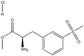 (R)-2-氨基-3-甲砜基 -苯丙酸甲酯盐酸盐结构式