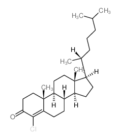 (8S,9S,10R,13R,14S,17R)-4-chloro-10,13-dimethyl-17-[(2R)-6-methylheptan-2-yl]-1,2,6,7,8,9,11,12,14,15,16,17-dodecahydrocyclopenta[a]phenanthren-3-one Structure