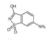 6-amino-1,1-dioxo-1,2-benzothiazol-3-one structure