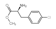 2-氨基-3-(4-氯苯基)丙酸甲酯结构式