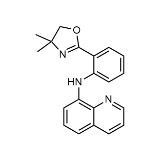 N-(2-(4,4-二甲基-4,5-二氢恶唑-2-基)苯基)喹啉-8-胺结构式