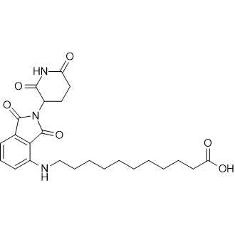 Thalidomide-NH-C10-COOH结构式