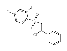 1-[(2-氯-2-苯基乙基)磺酰基]-2,4-二氟苯结构式