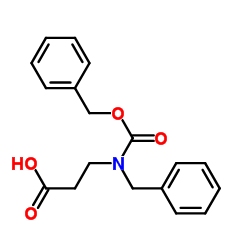 N-[(苯基甲氧基)羰基]-N-(苄基)-BETA-丙氨酸结构式