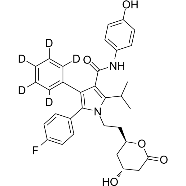 4-Hydroxy Atorvastatin Lactone-d5 Structure