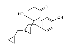 L-3,14-Dihydroxy-6-oxo-N-cyclopropylmethyl-morphinane hydrate Structure