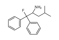 (2S)-1-fluoro-4-methyl-1,1-diphenylpentan-2-amine Structure