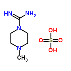 4-甲基哌嗪-1-甲脒半硫酸盐结构式