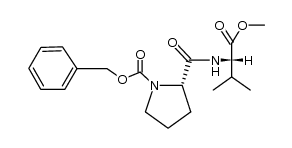 benzyloxycarbonyl-L-prolin-L-valin methyl ester Structure